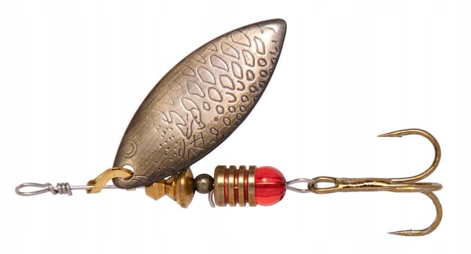 Willow Spinnerbait 22g - Oud Messing - Zwaar kunstaas voor roofvissen