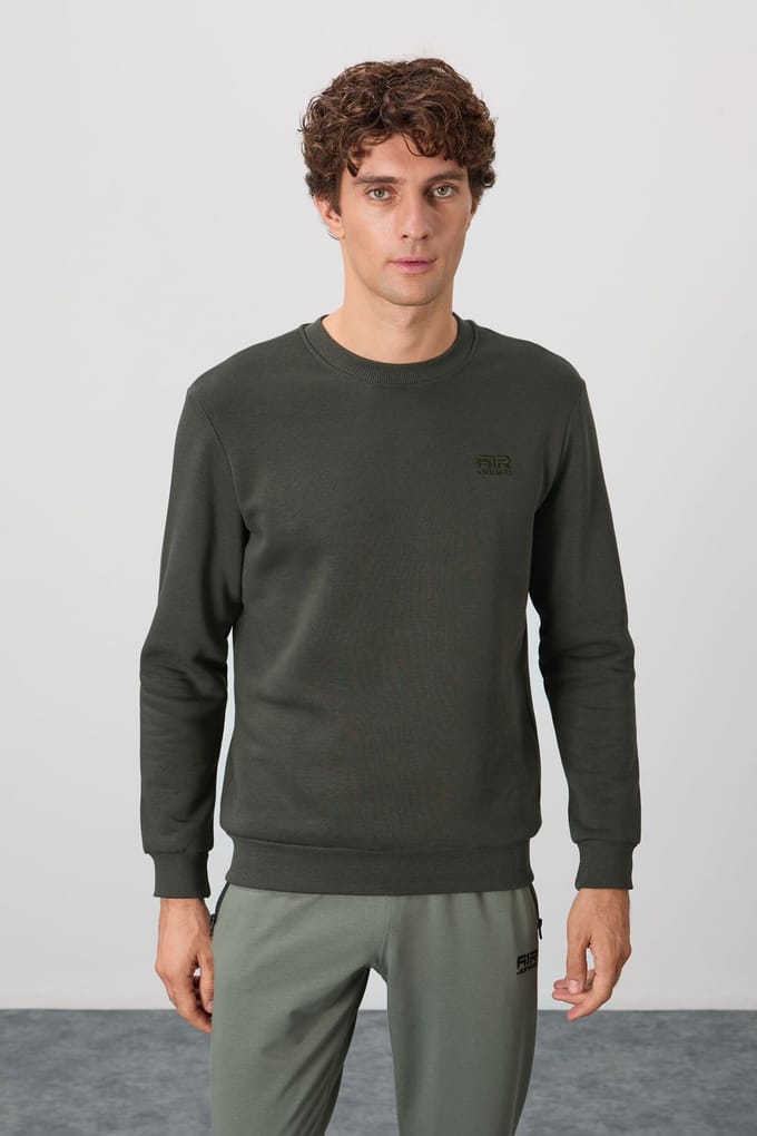 Heren Regular Fit Crew Neck Sweatshirt