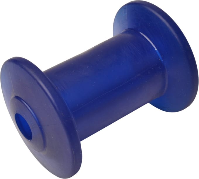 Kielrol blauw - 98x68,5 mm - 14 mm naafdiameter
