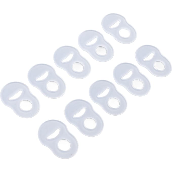 10 Stuks Teennagel Corrector Ring Rekbestendige Siliconen Herbruikbare Ingegroeide Teennagel Correctie Beugel white