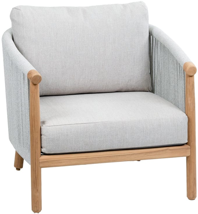 Loungestoel Es Vedra | Teakhout & Cream