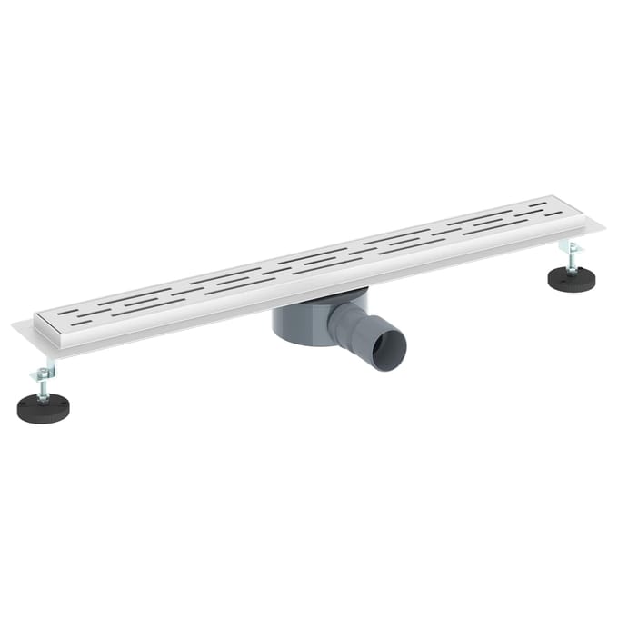 vidaXL - Doucheafvoer - lineair - design - met - 360° - sifon - zilver - 70 - cm
