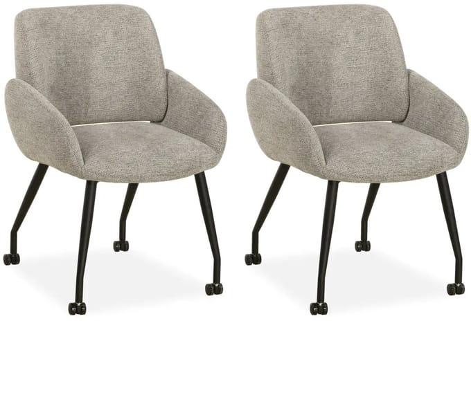 MX Sofa - Eetkamerstoel Rowan - Dolphin (set van 2 stuks)