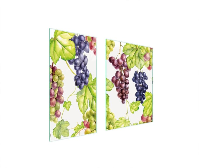 TMK ArtDeko - Snijplank - Glas - 75x52 cm - Motief: Owoce