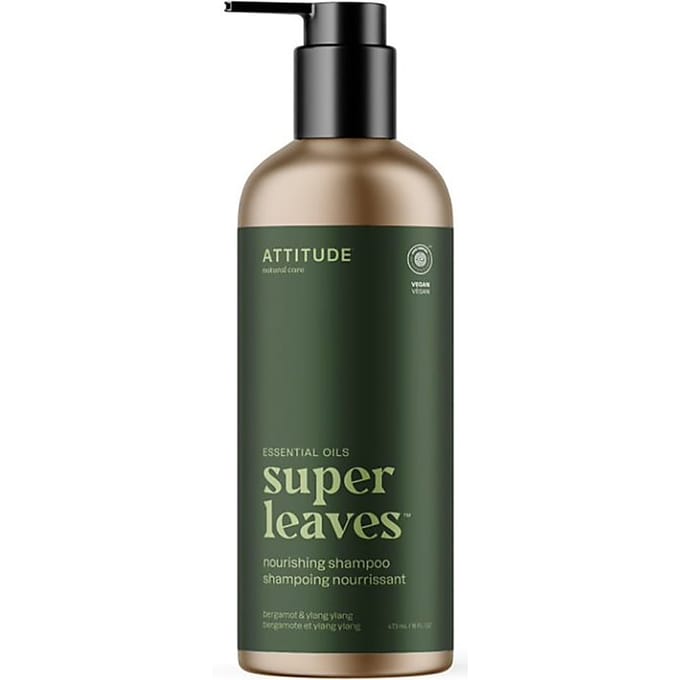 Attitude Super Leaves Essentials Shampoo - Nourishing Bergamot & Y...