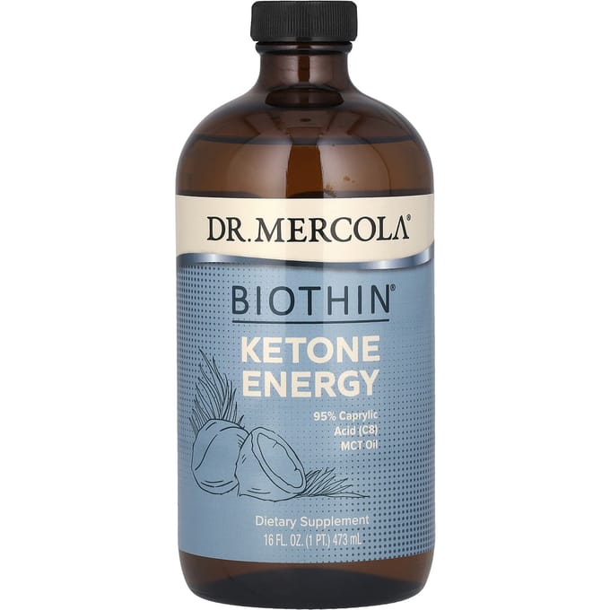 Dr. Mercola - Biothin - Ketone Energy - MCT Oil - 95% Caprylzuur - C8 - 473 ml
