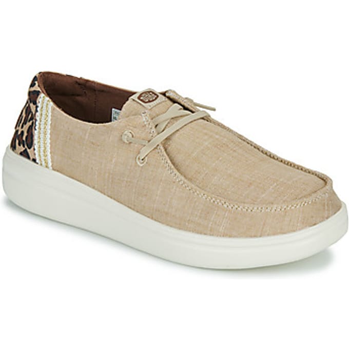 HEYDUDE Wendy Rise Animal Instappers beige - Dames - Maat 36