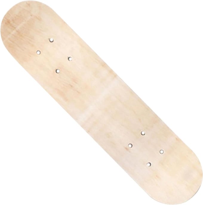 Skateboard Deck - Houten Plank - Street Skaten - Dubbel Concaaf - 61 cm - Wit