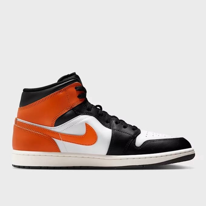 Air Jordan 1 Mid zwart And Starfish Zwart K801