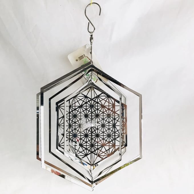 Cosmo Spinner - ca. 8" / 20 cm,windspinners, vrucht van het leven, Fruit of life.