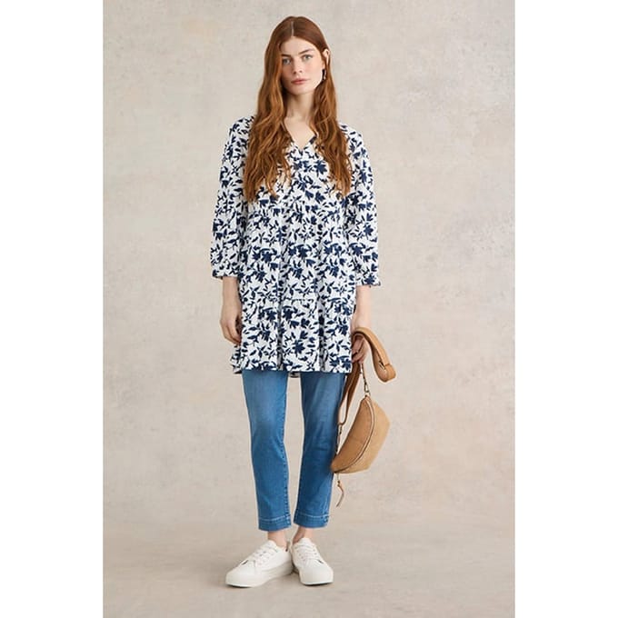 White Stuff Janey Crop Jegging Mid Denim Taglia: 8 REGULAR | Jeans Slim Fit Outlet | Donna | Blu