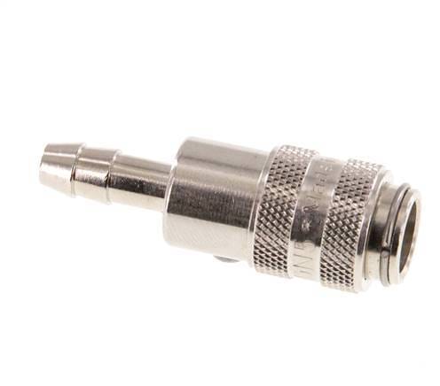 Vernikkeld Messing DN 5 Luchtkoppeling Snelkoppeling 6 mm Slangpilaar Double Shut-Off