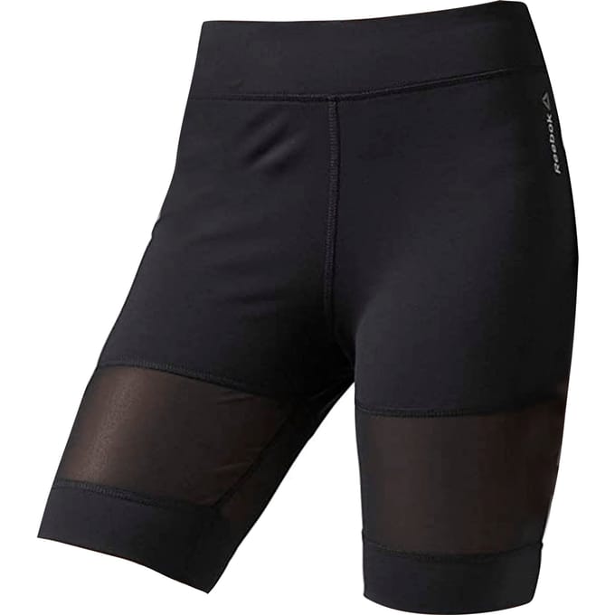 Reebok Fietsshort Mesh Panel Cycling Tight Zwart - Dames