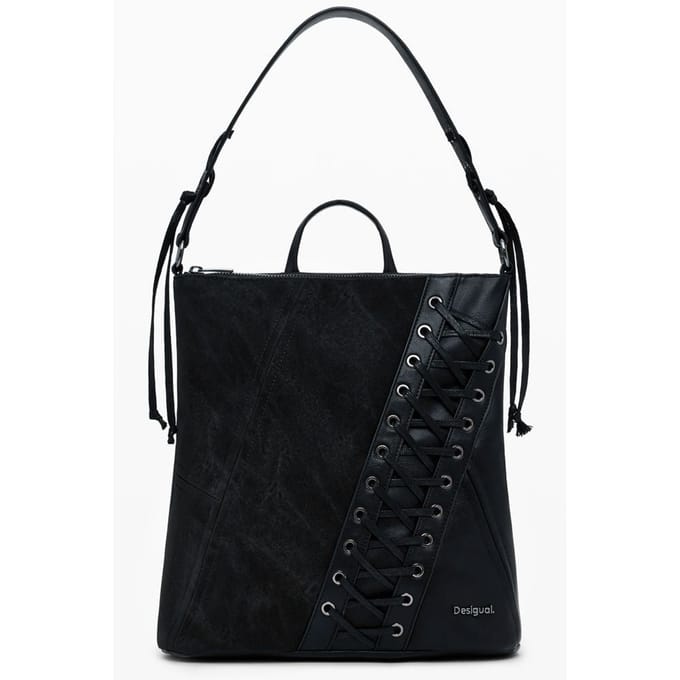 Desigual vrijetijdsrugzak rugzak Pretoria Patch Tango Mini Backpack Black zwart
