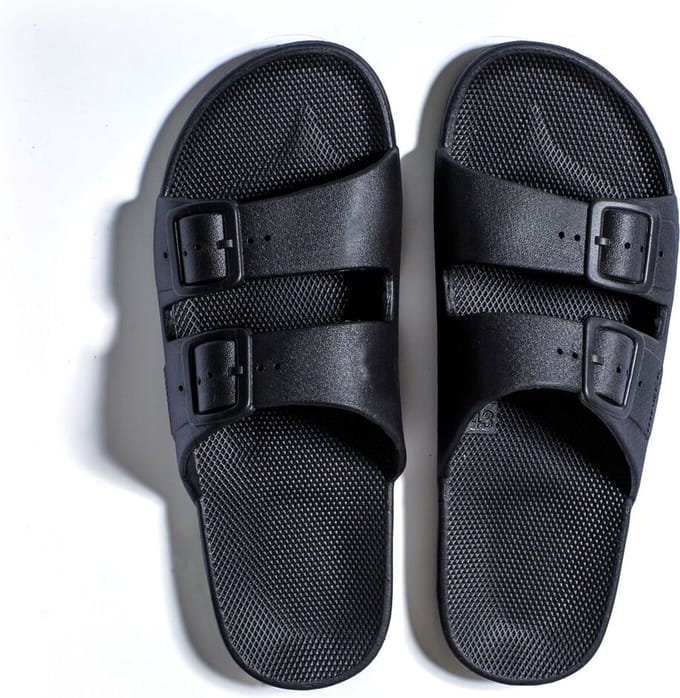 Freedom Moses Original Plain Black Slippers