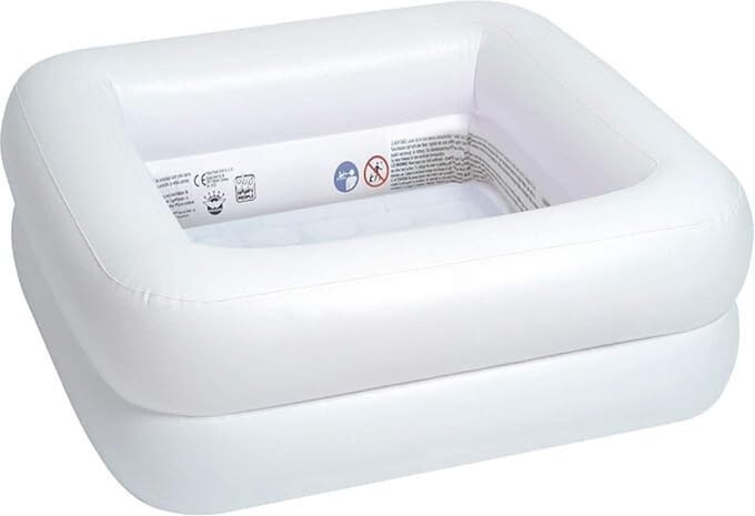 Baby - zwembadje - 86 x 20 cm - met 3 ringen - wit - Zwembad