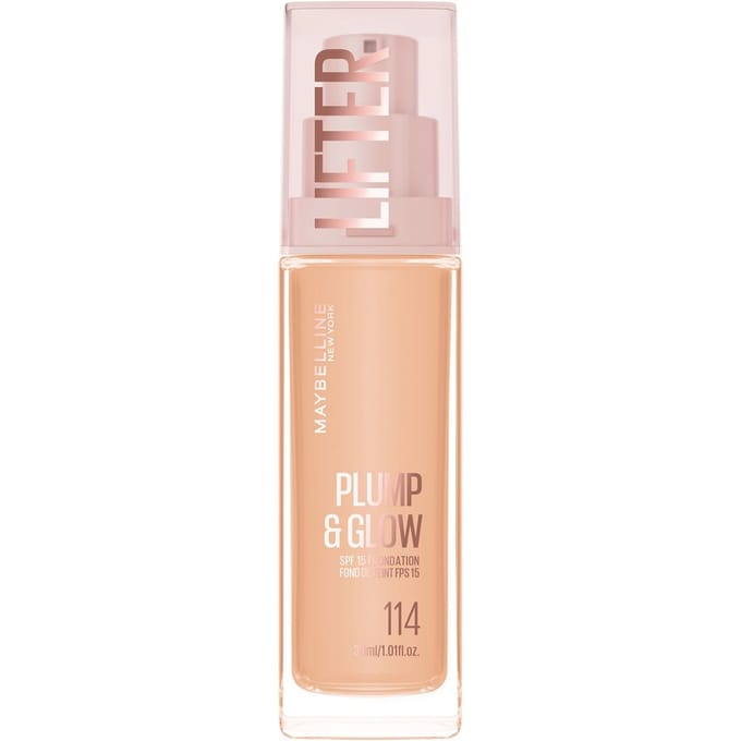 Maybelline New York Lifter Lifter Plump & Glow Foundation (Various Shades) - 114