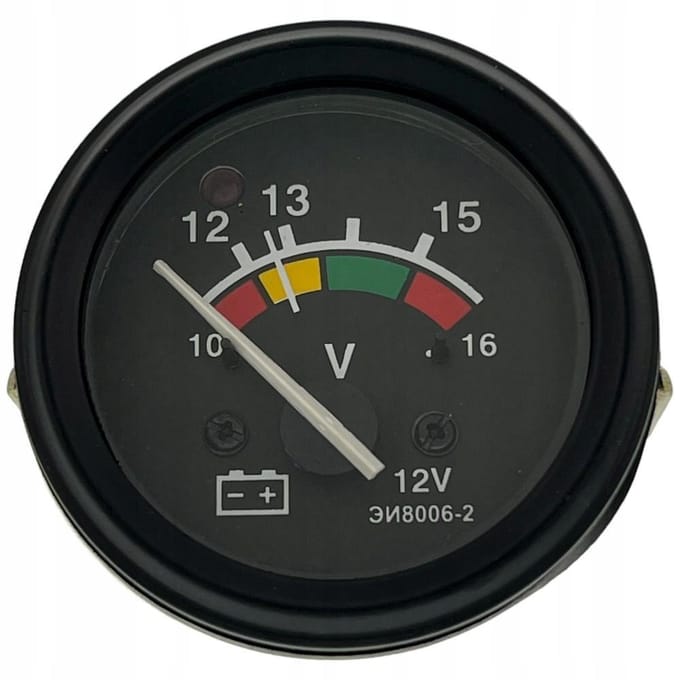 Mtz Belarus Voltmeter 60 Mm 12V Met Indicator 5080008 Spanningsindicator