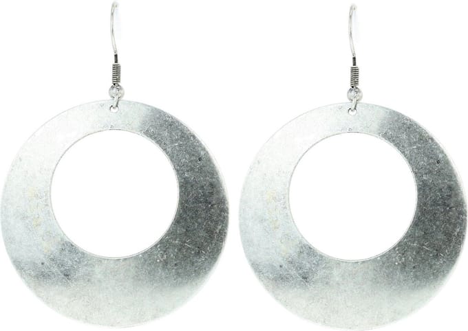 Behave - Oorhangers dames - Mat zilverkleur - Statement - Boho chic