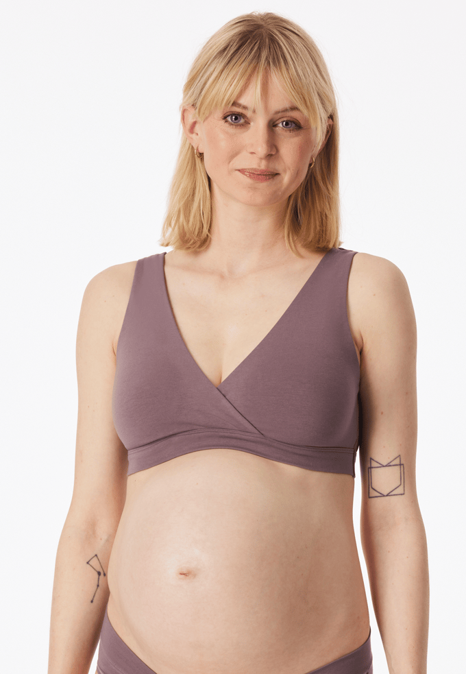 Bustier zwangerschapslingerie mauve - Unique Maternity 40
