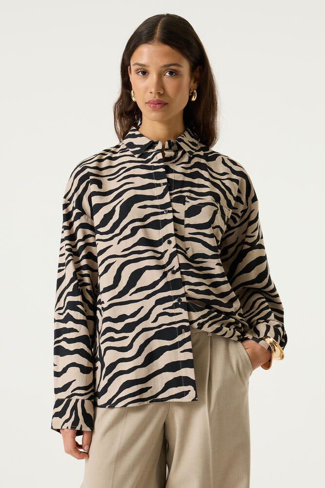 Gedrukte blouse met lange mouwen dames Garcia