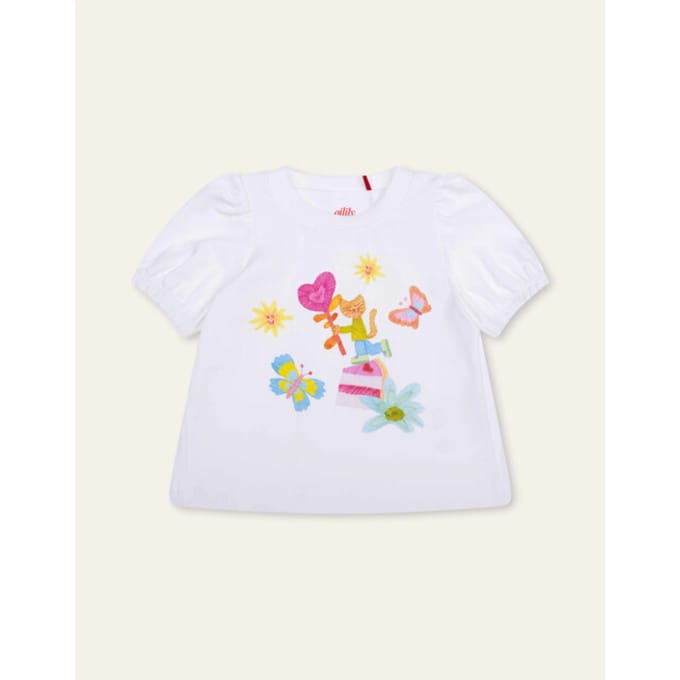 Oilily Tubby T-Shirt- maat80/18m Bright Wit