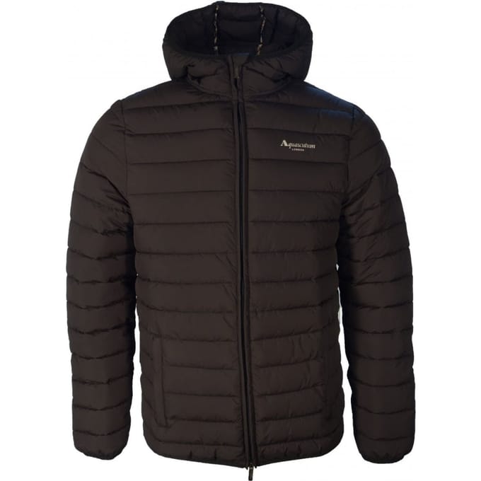Aquascutum Active 100GR zwarte jas met capuchon
