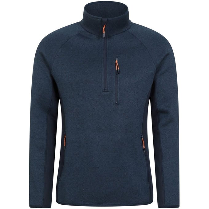 Mountain Warehouse Heren Treston Fleece Top (Marine)