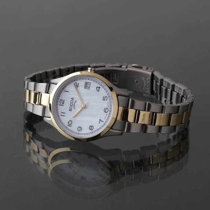 Boccia Titanium 3324.02 Dames Horloge 31 mm