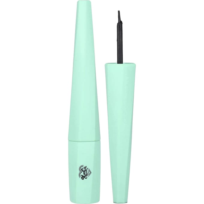 KimChi Chic Beauty, Stage Proof Liquid Liner®, 01 Klassiek Kwastje, Zwartste Zwart, 0,1 fl oz (3 ml) white