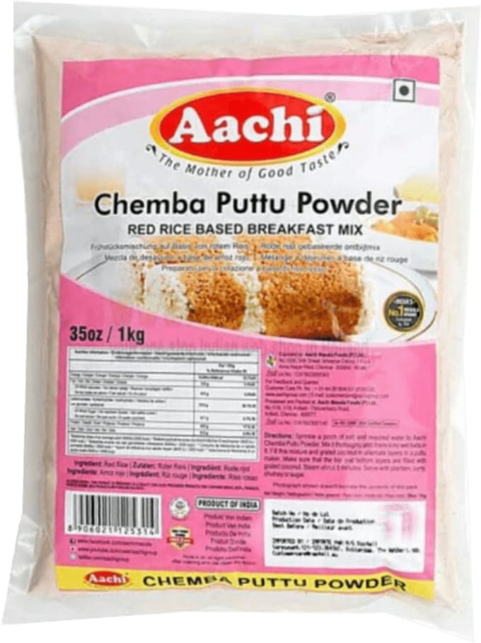 Aachi - Chemba Puttu Powder - 3x 500 g