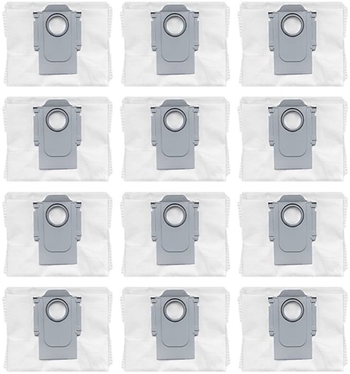 Stofzuigerzakken Geschik voor Roborock S7 Maxv Ultra/S7 Pro Ultra/Q5/Plus/Q7/Plus/Max/Plus 12-pack