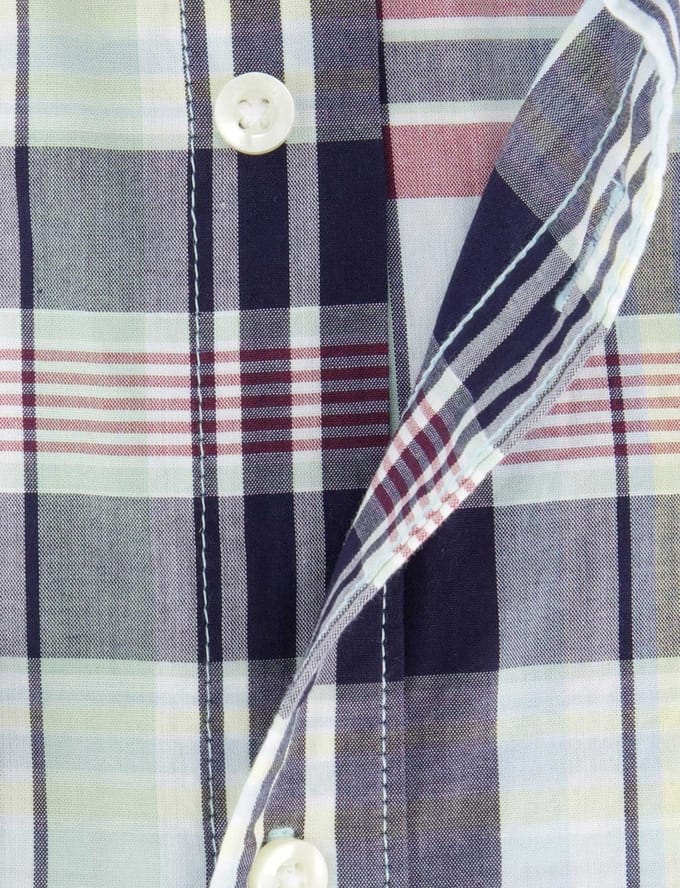 Barbour casual overhemd lichtblauw