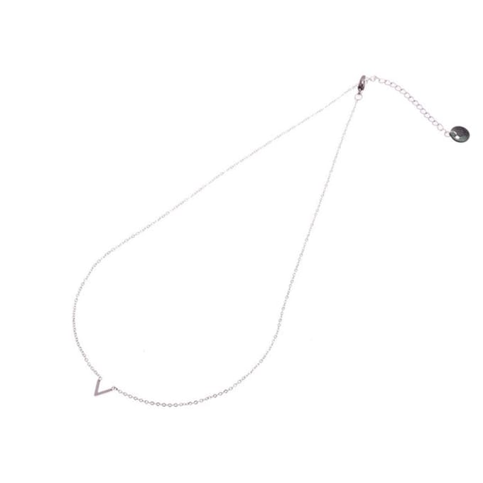 Go Dutch label ´V´ ketting N7073-1 Zilver