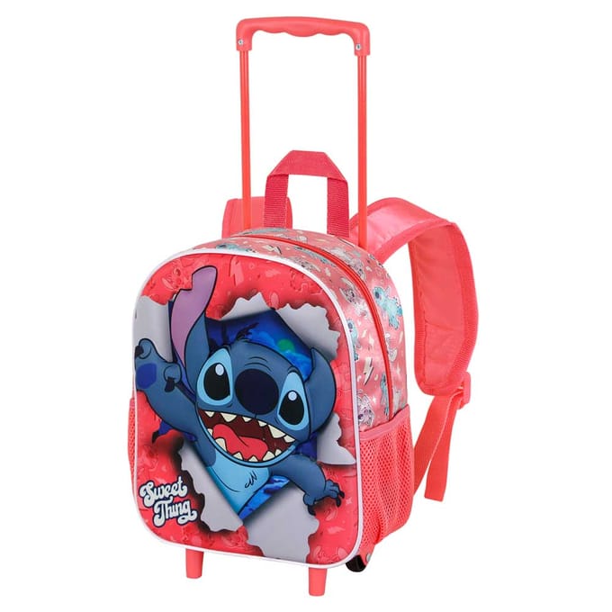 Karactermania - Lilo en Stitch - Kleine 3D Rugzak - Met Wielen - Roze