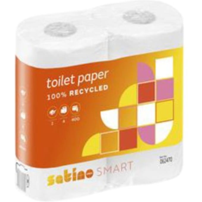 Toiletpapier satino mt1 smart 2-laags 400 vel wit 062470