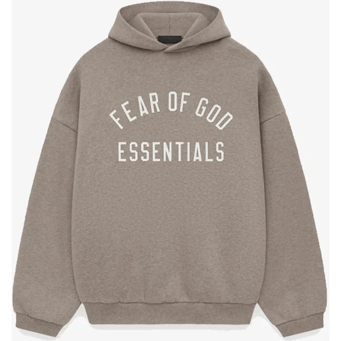 Fear of God Essentials Fleece Heather Gray FW24 Hoodie