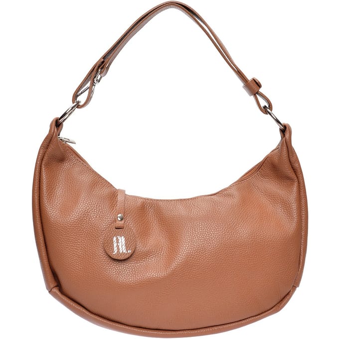 Anna Luchini Brown Rundleer Tas