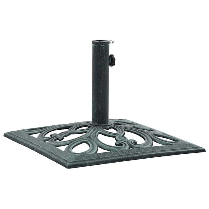 vidaXL - Parasolvoet - 12 - kg - 49 - cm - gietijzer - groen
