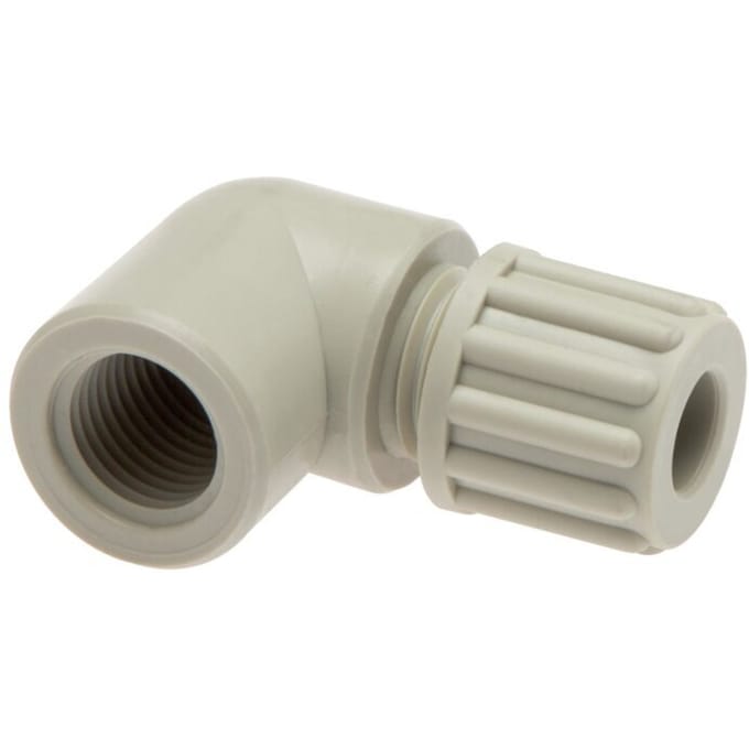 6x4mm & G1/8'' Pa L-Vorm Knelfitting Binnendraad 10bar [2 Stuks]