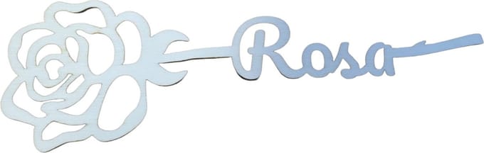 Gepersonaliseerde houten roos - 20 cm