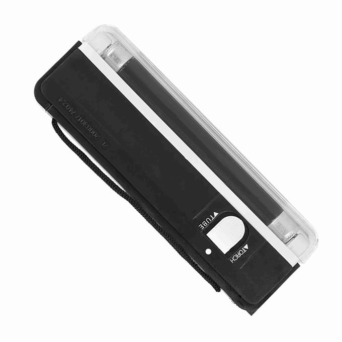 DL-01 Draagbare Batterijgevoede Ultraviolet Licht Biljetcontroleur Tester Handheld Gelddetector gray