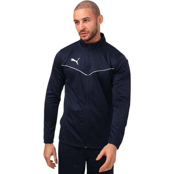 Puma Heren Team Rise Vochtregulerende Reguliere Trainingsjas (Marineblauw)