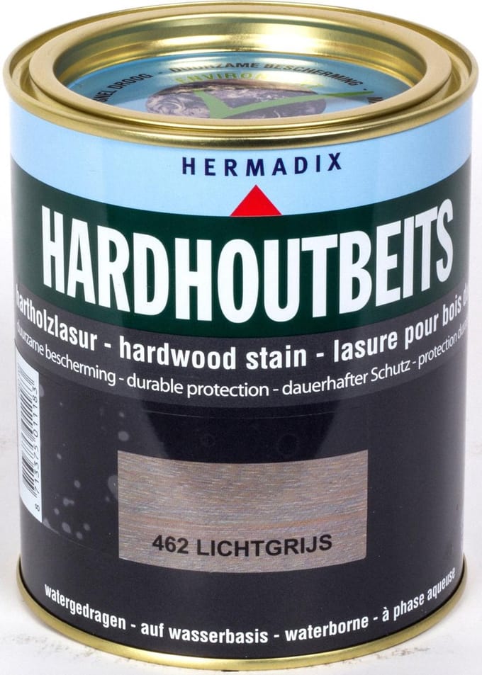 Hermadix Hardhout Beits - 0,75 liter - 462 Lichtgrijs