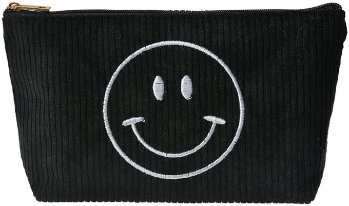 Clayre & Eef Toilettas Dames 20x5x12 cm Zwart Synthetisch smile
