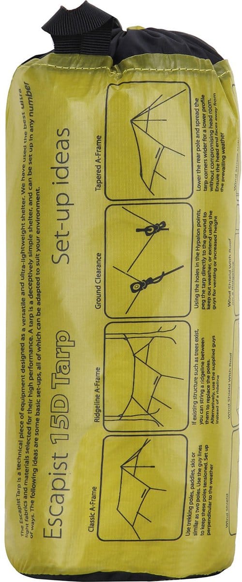 Escapist 15D Tarp Medium 2m x 2.6m