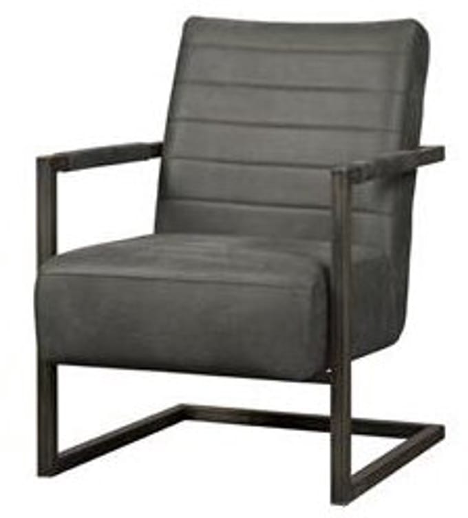 Tower Living Fauteuil Rocca Bull Antraciet