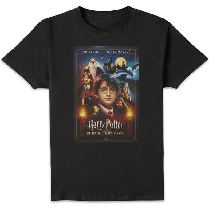 Harry Potter Philosopher's Stone Unisex T-Shirt - Black - S
