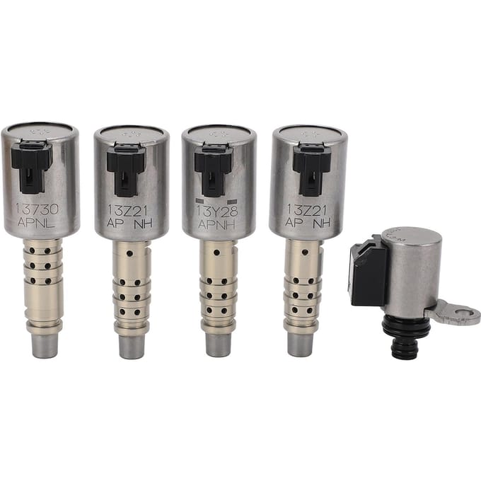 5pcs Voiture Boîte de Vitesses Transmission Solénoïde de Changement de Vitesse Remplacement JF015E