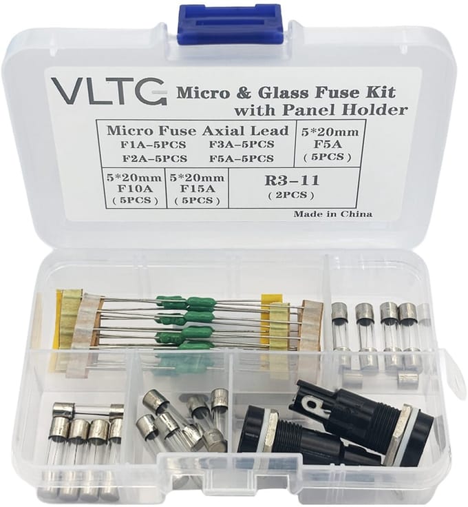 VLTG Elektronica Zekering Set - Micro Axiaal en 5x20mm - 37 stuks